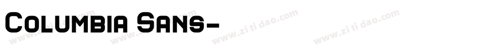 Columbia Sans字体转换